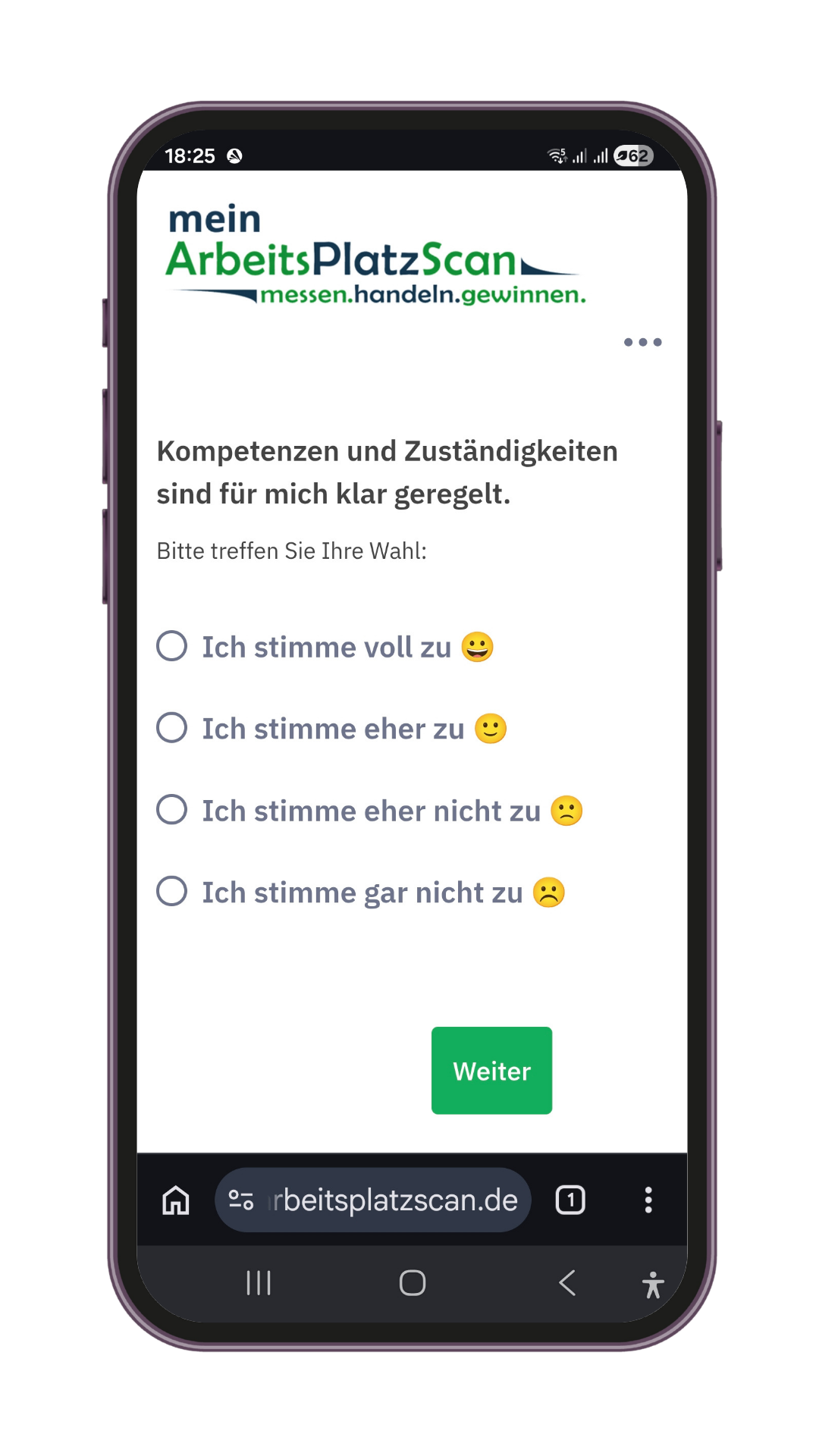 Smartphone ArbeitsPlatzScan
